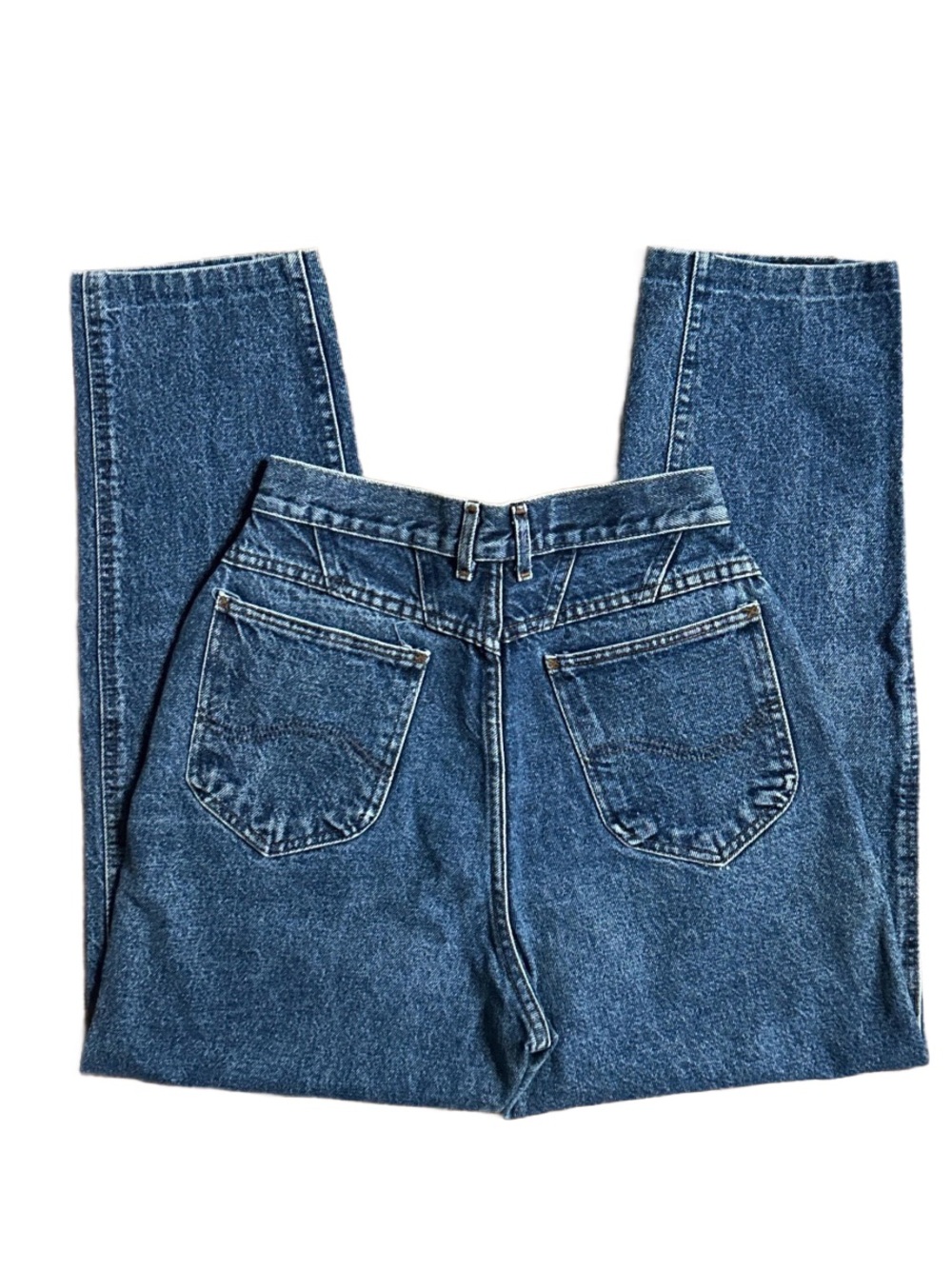 Lee • Vintage (1980’s) Size 10 (26/28) • Made in USA • Blue Denim Mom Jeans
